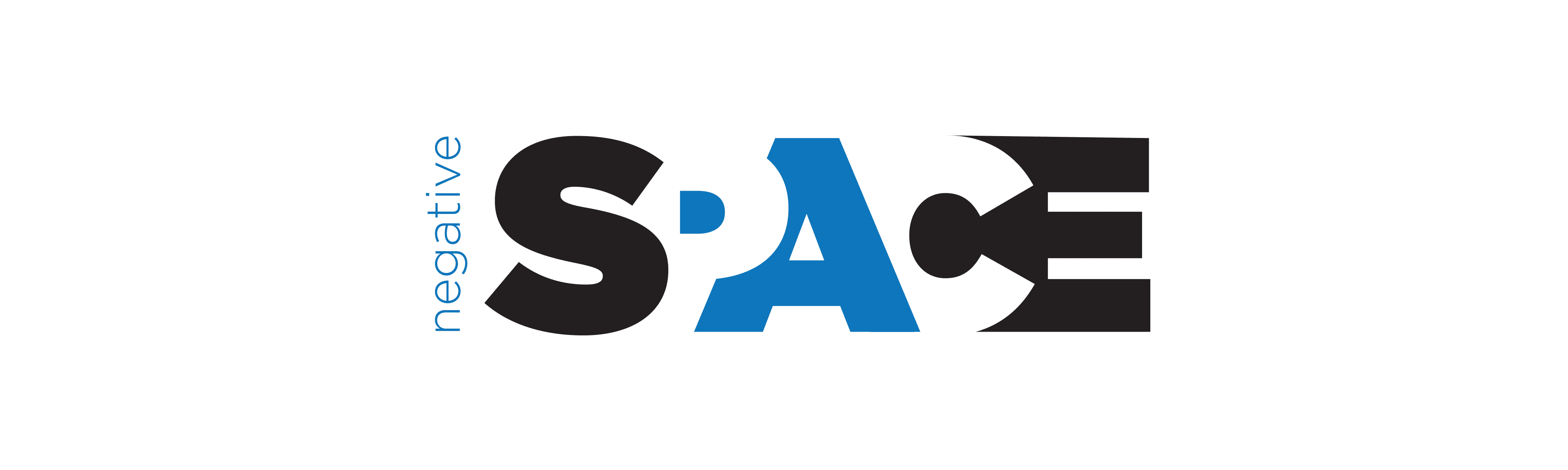 ruang kosong atau negative space dalam sebuah logo