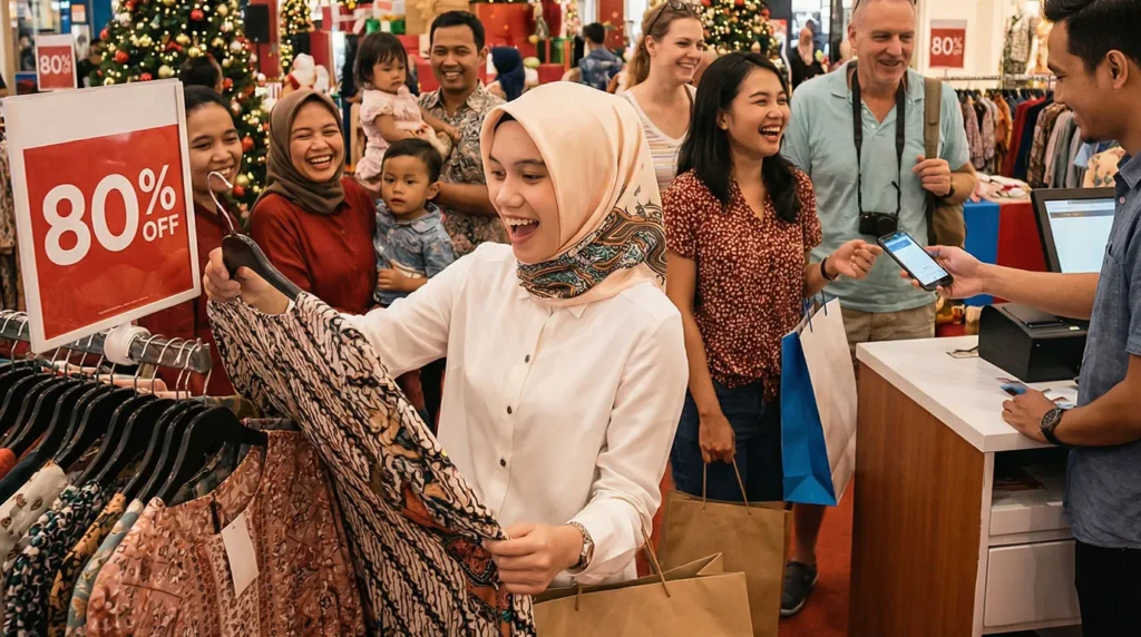 Diskon hingga 80%, Ini Strategi Widiyanti Putri Wardhana Gempur Konsumsi Akhir Tahun Via Wisata Belanja Ruang Kosong Featured Image