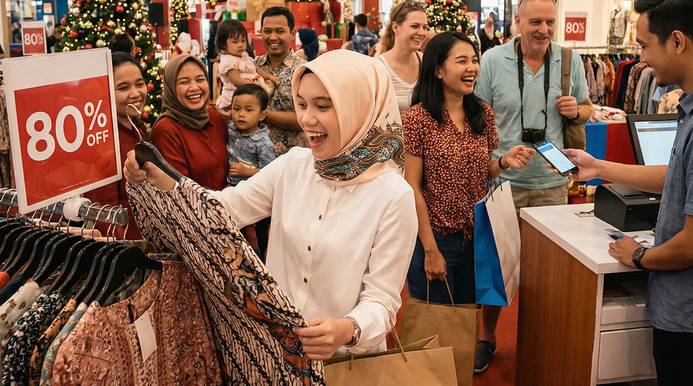 Diskon hingga 80%, Ini Strategi Widiyanti Putri Wardhana Gempur Konsumsi Akhir Tahun Via Wisata Belanja Ruang Kosong Featured Image