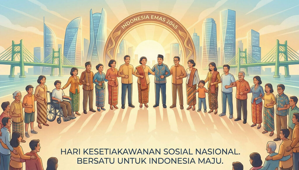 Hari Kesetiakawanan Sosial Nasional 2025. Membangun Indonesia Emas dengan Solidaritas Tanpa Batas