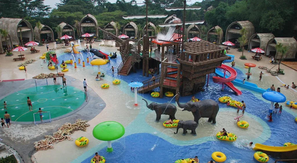 Wisata Wahana Air di Taman Safari Peingsewu