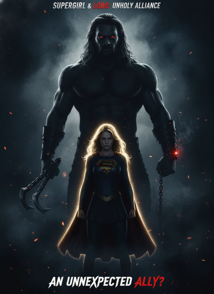 Unexpected ally. Lobo & Supergirl