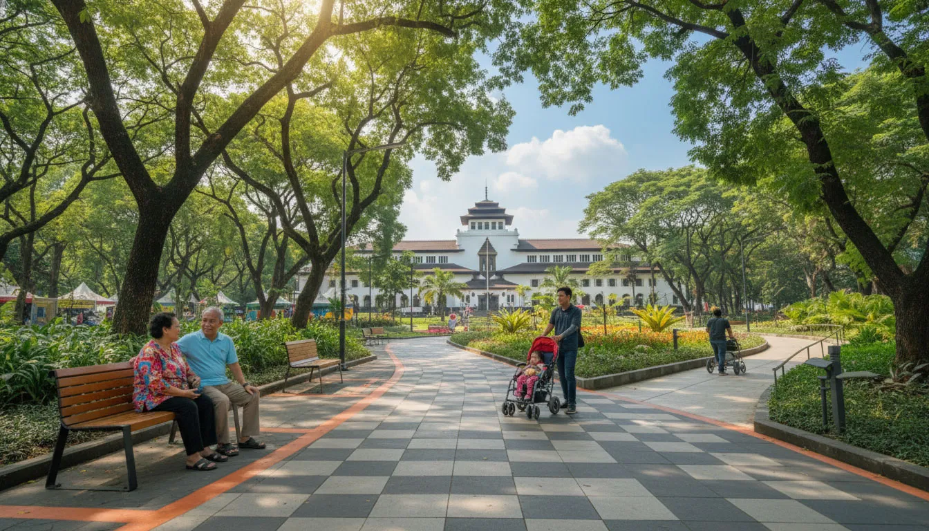 Wajah Baru Taman Lansia Bandung, Ruang Nyaman yang Kini Lebih Ramah Semua Usia