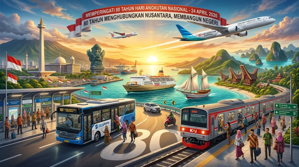 24 April 2026, Menggerakkan Roda Ekonomi, Merajut Nusantara – Merayakan 80 Tahun Dedikasi Angkutan Nasional