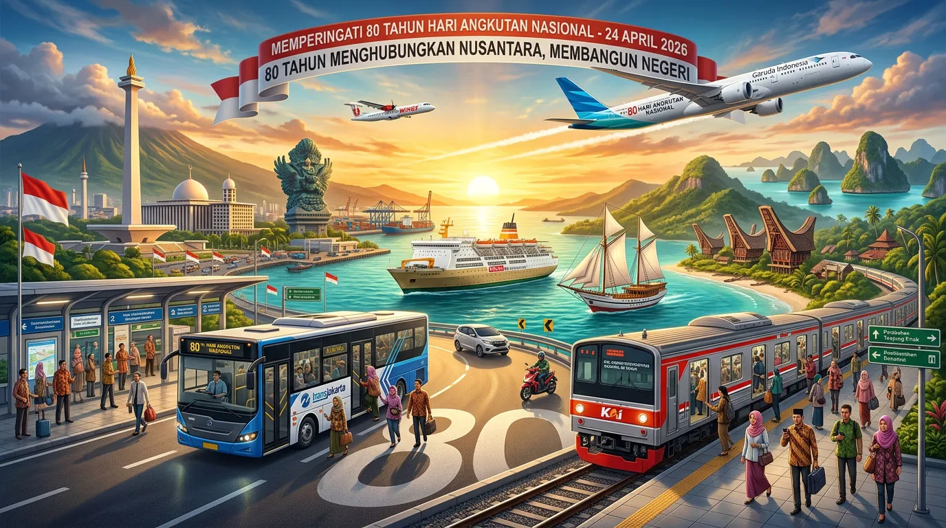 24 April 2026, Menggerakkan Roda Ekonomi, Merajut Nusantara – Merayakan 80 Tahun Dedikasi Angkutan Nasional