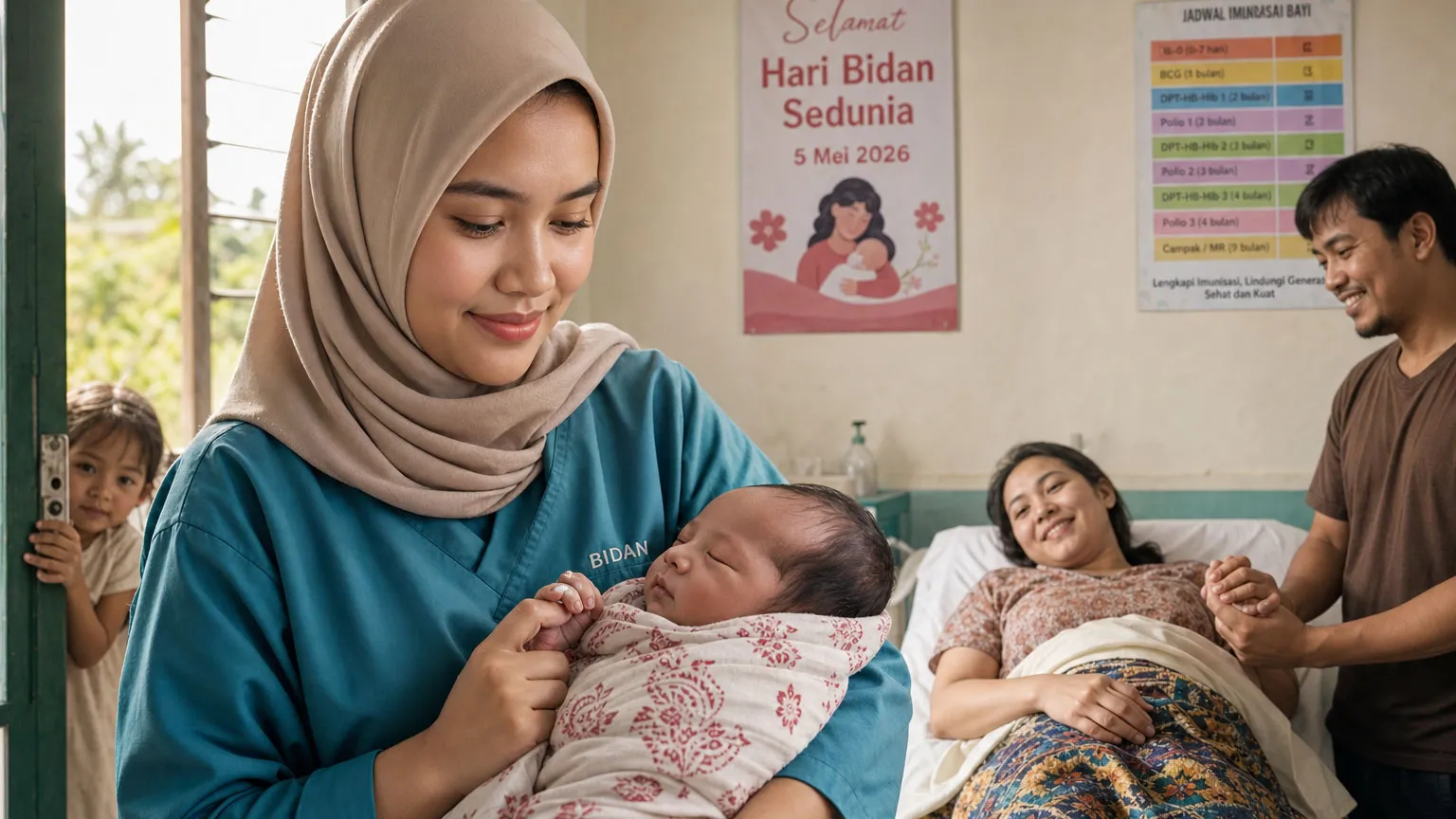 5 Mei 2026, Merayakan 34 Tahun Dedikasi Bidan, Garda Terdepan Kesehatan Ibu dan Bayi