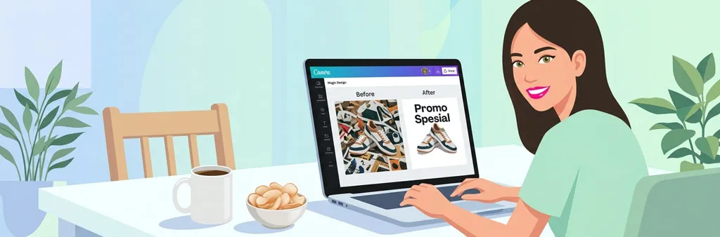 Desain Produk dan Materi Promosi Tanpa Desainer
