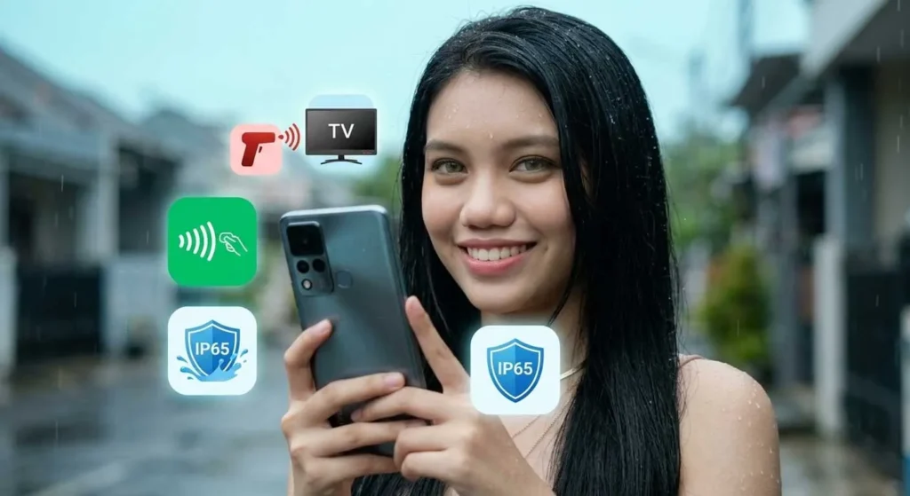 Fitur Ekstra, NFC, Infrared, dan IP65