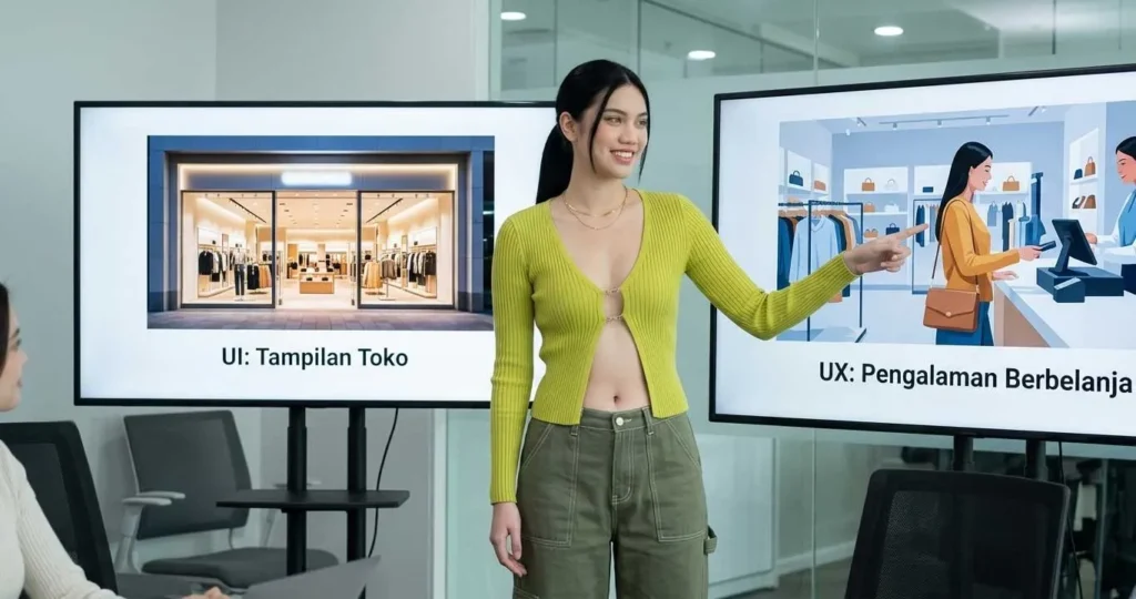 Perbedaan UI vs UX (Analogi Toko Fisik)