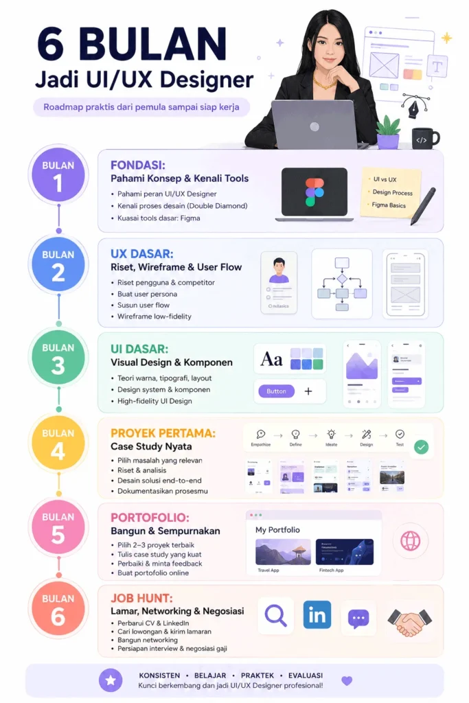 6 Bulan jadi Desainer UI UX