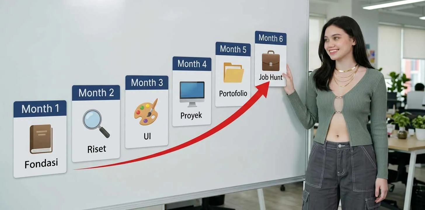 Roadmap Belajar UI UX Design Dari Pemula Hingga Siap Kerja dalam 6 Bulan